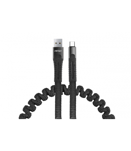 Kabel USB micro USB sprężynujący 1.2 m UC-12 AMiO 02529