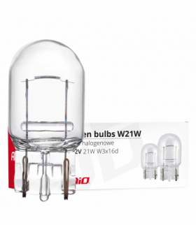 Żarówki halogenowe T20 W21W W3x16d 12V 10 szt. AMiO 02551