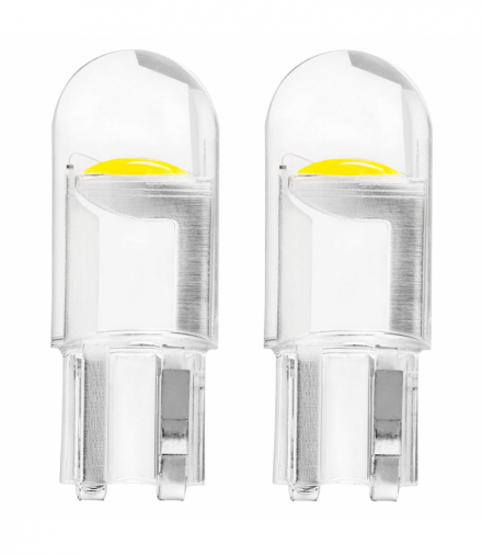 Żarówki LED STANDARD T10 W5W COB HPC 12V Clear white AMiO 02645