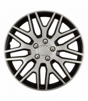 Kołpak samochodowy Dakar NC 17" cali SILVER&BLACK ze śrubami chrom Versaco 11282