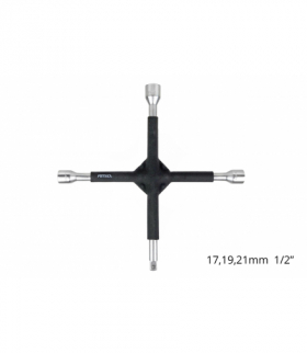 Klucz krzyżakowy gumowany 17 mm 19 mm 21 mm 1/2" AMiO 02402