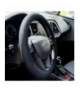 Pokrowiec welurowy nakładka na kierownicę samochodową M 37-39cm AMiO 02886
