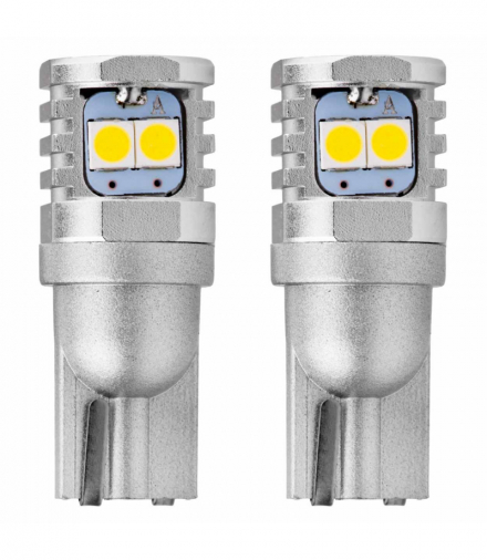 Żarówki LED CANBUS 3030 6SMD T10 W5W W10W White 12V 24V AMiO 02801