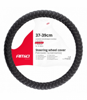 Pokrowiec nakładka na kierownicę samochodową M 37-39cm SWC-32-M AMiO 02805
