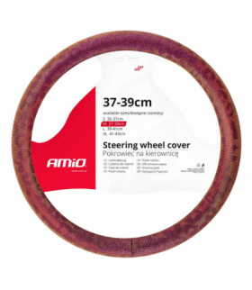 Pokrowiec nakładka na kierownicę samochodową M 37-39cm SWC-33-M AMiO 02806
