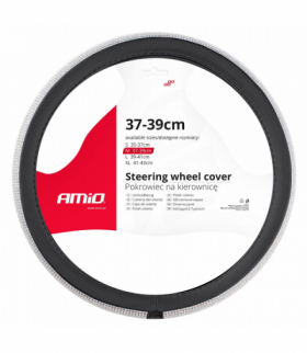 Pokrowiec nakładka na kierownicę samochodową M 37-39cm SWC-35-M AMiO 02808