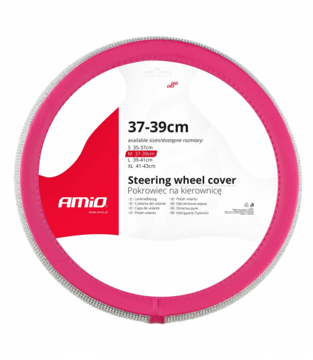 Pokrowiec nakładka na kierownicę samochodową M 37-39cm SWC-36-M AMiO 02809