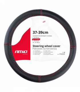 Pokrowiec nakładka na kierownicę samochodową M 37-39cm SWC-38-M AMiO 02811