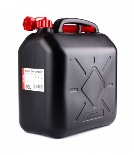 Kanister plastikowy, czarny 20L AMiO 02889
