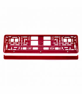 Ramka tablicy rejestracyjnej metalizowana czerwona AMIO-71457/01170C AMiO 03171