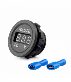 Dodatkowy woltomierz cyfrowy do zabudowy 12V 24VV MOD-02 AMiO 02852