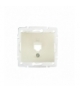 DOMO 01-1399-030 perłowy biały Adapter gniazdo komputerowe pojedyncze, (RJ45Ca Jack), bez gniazda Kanlux 25924