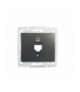 DOMO 01-1399-041 grafit Adapter gniazdo komputerowe pojedyncze, (RJ45Ca Jack), bez gniazda Kanlux 25923