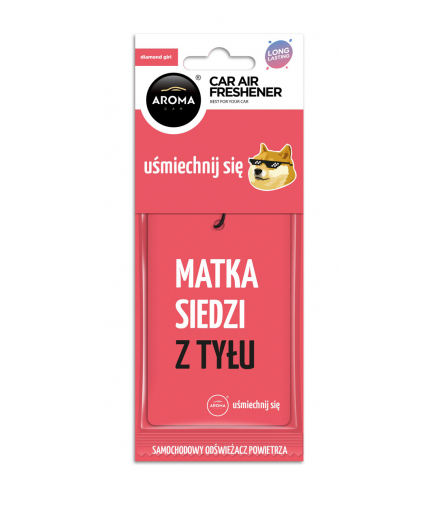Odświeżacz powietrza AROMA CAR LETS SMILE Diamond Girl Aroma Car A10665