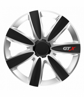 Kołpak samochodowy carbon czarno srebrny GTX 14" cali Versaco 10416