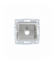 LOGI 02-1399-043 srebrny Adapter gniazdo komputerowe pojedyncze, (RJ45 Jack), bez gniazda Kanlux 25928