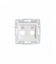 LOGI 02-1419-002 biały Adapter gniazdo komputerowe podwójne niezależne, (2x RJ45 Jack), bez gniazda Kanlux 25936