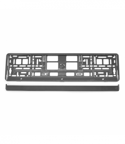 Ramka tablicy rejestracyjnej metalizowana grafitowa AMIO-71457/01170GR AMiO 03173