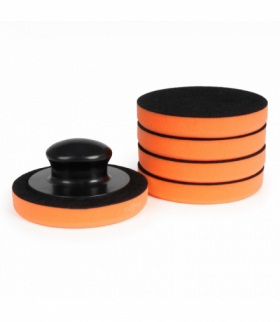 Zestaw gąbek do woskowania polerowania gąbki z uchwytem 125 mm 5 szt. AMiO 02903