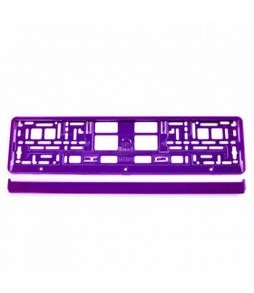 Ramka tablicy rejestracyjnej metalizowana fioletowa AMIO-71457/01170F AMiO 03172