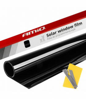 Folia do przyciemniania szyb Ultra Dark Black 0,5x3m 1% AMiO 02936