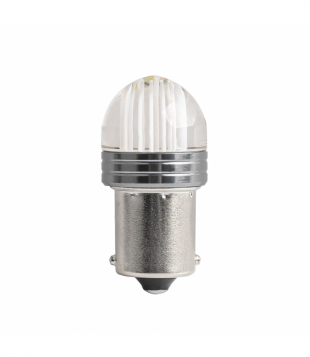 Żarówki LED STANDARD P21W 9SMD 12V Clear white 100 szt AMiO 02954