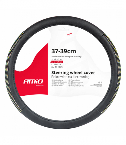 Pokrowiec nakładka na kierownicę samochodową M 37-39cm SWC-44-M AMiO 02985
