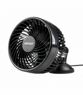 Wiatrak samochodowy wentylator z przyssawką 24V AMiO 03004