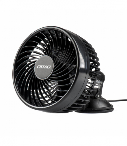 Wiatrak samochodowy wentylator z przyssawką 24V AMiO 03004