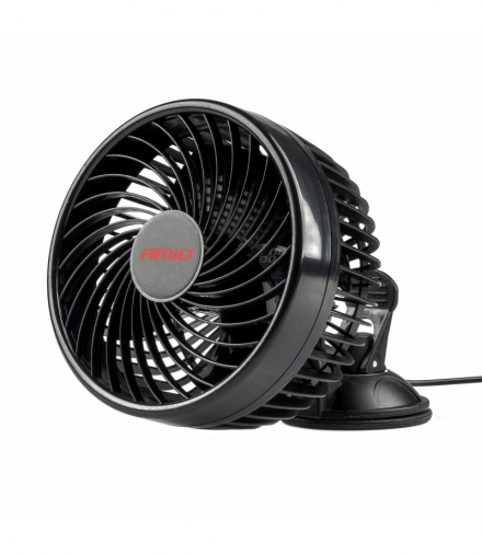 Wiatrak samochodowy wentylator z przyssawką 12V AMiO 03003