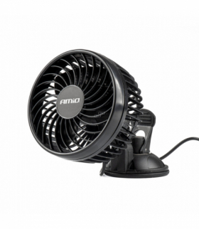 Wiatrak samochodowy wentylator z przyssawką 24V AMiO 03002
