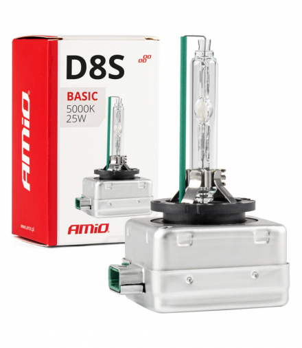 Żarówka ksenonowa żarnik HID xenon D8S 25W 5000K AMiO BASIC AMiO 02952