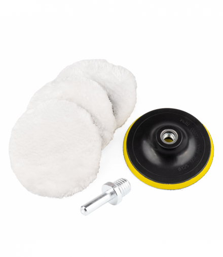 Futro polerskie na rzep do polerowania zestaw AMiO 03236