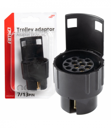 Przejściówka adapter redukcja gniazda 7/13 AMiO 03211