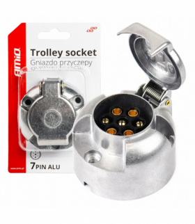 Gniazdo haka przyczepy aluminiowe 7 PIN AMiO 03217