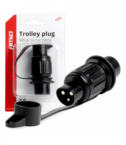 Wtyczka elektryczna 3 PIN złącze 3 pinowe AMiO 03213
