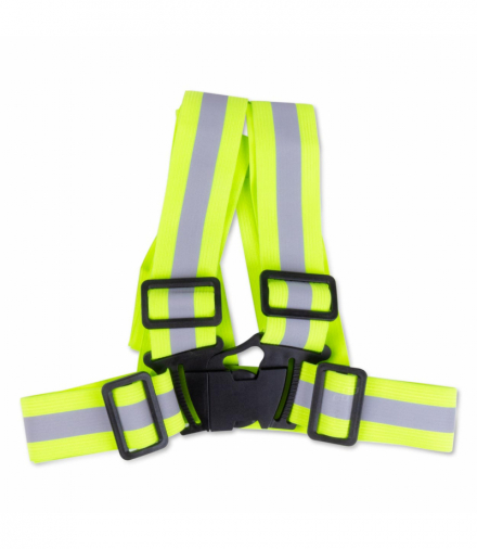 Szelki odblaskowe żółte kamizelka drogowa odblaskowa AMiO 03104