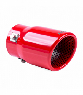 Końcówka tłumika wydechu stal nierdzewna czerwona AMiO 03168