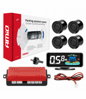 Czujniki parkowania cofania czarne LED 3D AMiO 03185