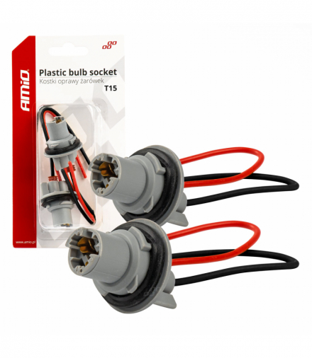 Gniazdo kostka oprawka żarówki T15 W16W W5W AMiO 03049