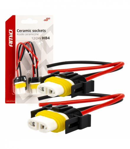 Kostki ceramiczne proste HB4 9006 wtyczka gniazdo AMiO 03059
