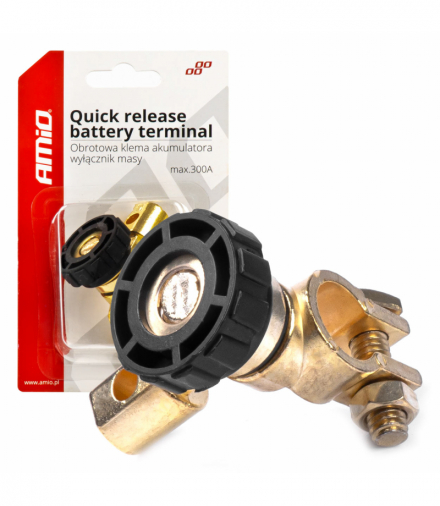 Hebel obrotowy wyłącznik masy akumulatora klema AMiO 03021