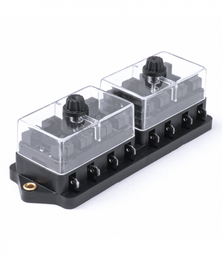 Skrzynka bezpiecznikowa ceramiczna 8 gniazd AMiO 03042