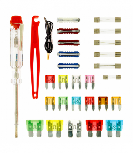 Bezpieczniki zestaw bezpieczników + chwytak + próbnik AMiO 03036