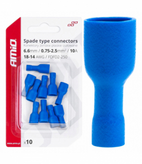 Konektory izolowane żeńskie płaskie 6.6mm AMiO 03068
