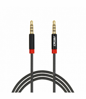 Kabel AUX MINI JACK 3,5mm oplot 100cm AMiO 03269