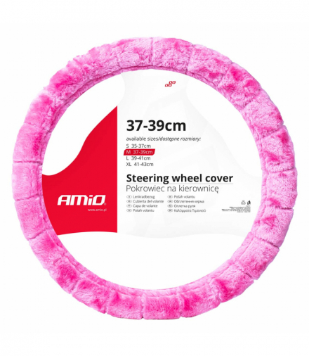 Pokrowiec nakładka na kierownicę samochodową M 37-39cm SWC-54-M AMiO 03567