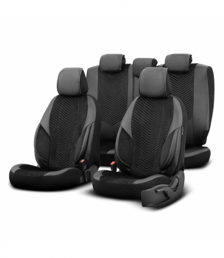 Komplet pokrowców na fotele samochodowe OTOM ADVANCED 204 BLACK BABYFACE 3-ZIP OTOM OT86741