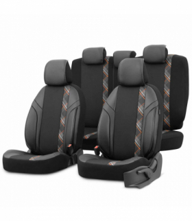 Komplet pokrowców na fotele samochodowe OTOM HORIZON 1805 ORANGE 3-ZIP OTOM OT86745