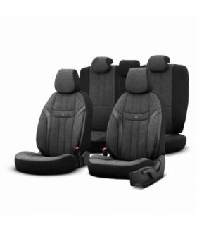 Komplet pokrowców na fotele samochodowe OTOM SWAN 501 BLACK 3-ZIP OTOM OT86751